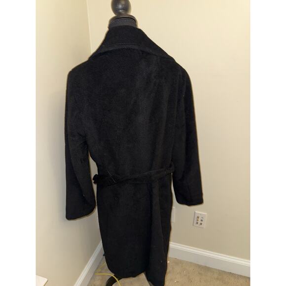 Calvin Klein Wool Angora Gray Belted Coat Petite City Gear P14 - Picture 4 of 8
